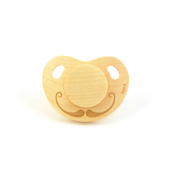 Suce Boka en bois avec moustache un produit d'arboreka